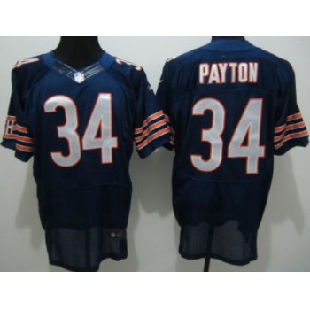 Nike Chicago Bears #34 Walter Payton Blue Elite Jersey