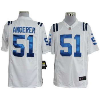 Nike Indianapolis Colts #51 Pat Angerer White Game Jersey