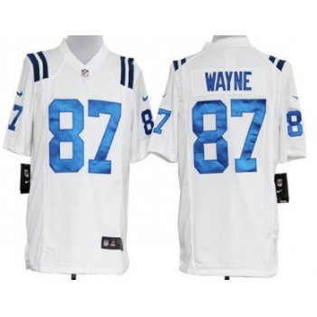 Nike Indianapolis Colts #87 Reggie Wayne White Game Jersey