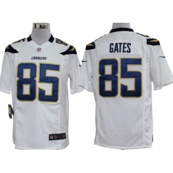 Nike San Diego Chargers #85 Antonio Gates White Game Jersey