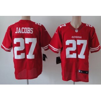 Nike San Francisco 49ers #27 Brandon Jacobs Red Elite Jersey