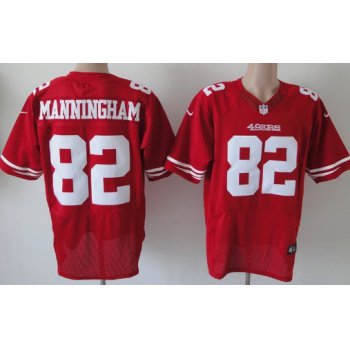 Nike San Francisco 49ers #82 Mario Manningham Red Elite Jersey