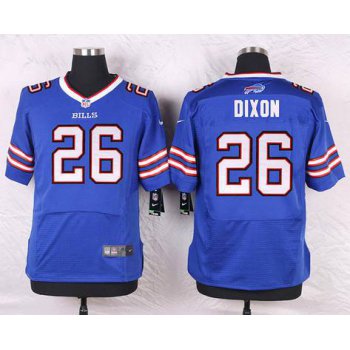 Men's Buffalo Bills #26 Boobie Dixon Royal Blue Team Color NFL Nike Elite Jersey