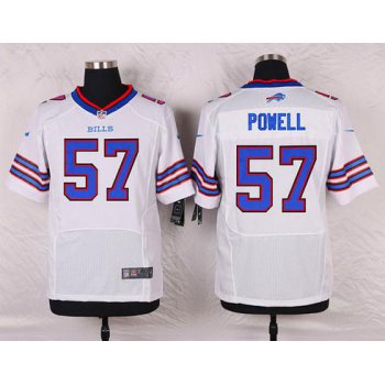 Men's Buffalo Bills #57 Ty Powell White Road NFL Nike Elite Jersey
