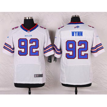 Men's Buffalo Bills #92 Jarius Wynn White Road NFL Nike Elite Jersey