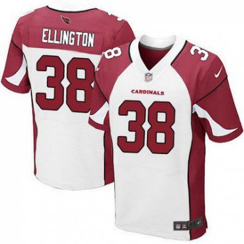 Men's Arizona Cardinals #38 Andre Ellington White Road NFL Nike Elite Jersey