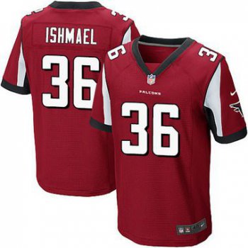 Men's Atlanta Falcons #36 Kemal Ishmael Red Team Color NFL Nike Elite Jersey