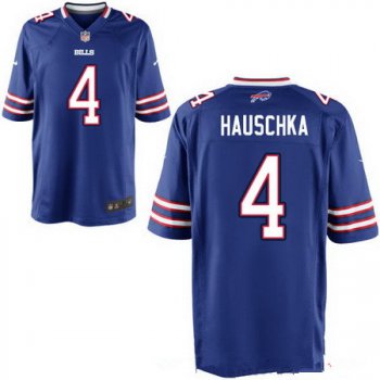 Men's Buffalo Bills #4 Stephen Hauschka Royal Blue Team Color Stitched NFL Nike Elite Jersey