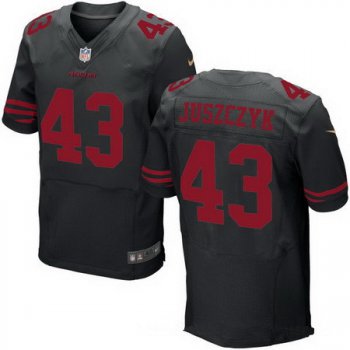 Men's San Francisco 49ers #43 Kyle Juszczyk Black Alternate Stitched NFL Nike Elite Jersey