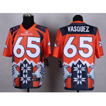 Nike Denver Broncos #65 Louis Vasquez 2015 Noble Fashion Elite Jersey