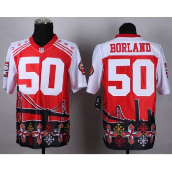Nike San Francisco 49ers #50 Chris Borland 2015 Noble Fashion Elite Jersey
