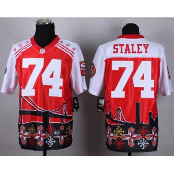 Nike San Francisco 49ers #74 Joe Staley 2015 Noble Fashion Elite Jersey