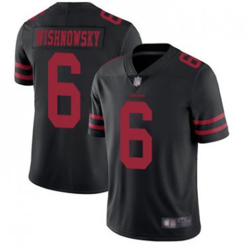 49ers #6 Mitch Wishnowsky Black Alternate Men's Stitched Football Vapor Untouchable Limited Jersey
