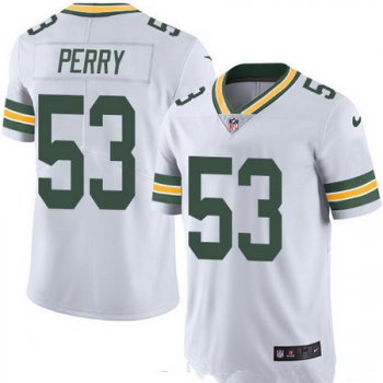 Men's Green Bay Packers #53 Nick Perry White 2016 Color Rush Stitched NFL Nike Limited Jersey