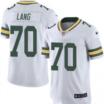 Men's Green Bay Packers #70 T.J. Lang White 2016 Color Rush Stitched NFL Nike Limited Jersey