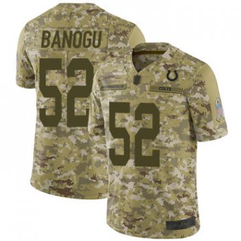 Colts #52 Ben Banogu Camo Men's Stitched Football Limited 2018 Salute To Service Jersey