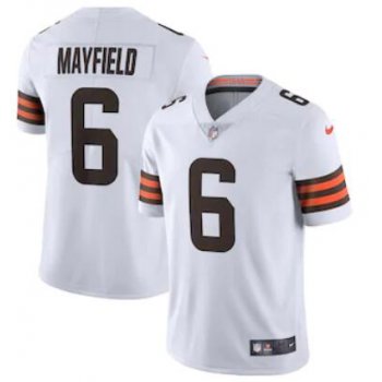 Men's Cleveland Browns #6 Baker Mayfield White 2020 NEW Vapor Untouchable Stitched NFL Nike Limited Jersey