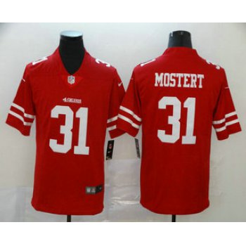 Men's San Francisco 49ers #31 Raheem Mostert Red 2017 Vapor Untouchable Stitched NFL Nike Limited Jersey