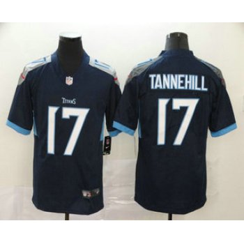 Men's Tennessee Titans #17 Ryan Tannehill Nike Navy Blue New 2018 Vapor Untouchable Limited Jersey