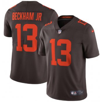 Nike Cleveland Browns #13 Odell Beckham Jr. Brown Alternate 2020 New Vapor Untouchable Limited Jersey