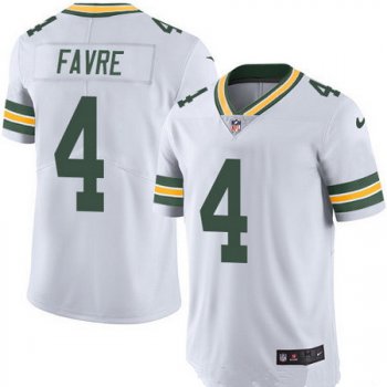 Men's Green Bay Packers #4 Brett Favre White 2016 Color Rush Stitched NFL Nike Limited Jersey