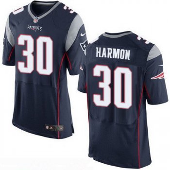Men's New England Patriots #30 Duron Harmon NEW Navy Blue Team Color Stitched NFL Nike Elite Jersey