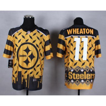 Nike Pittsburgh Steelers #11 Markus Wheaton 2015 Noble Fashion Elite Jersey