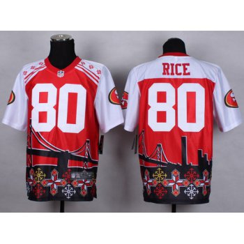 Nike San Francisco 49ers #80 Jerry Rice 2015 Noble Fashion Elite Jersey
