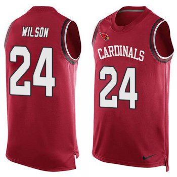 Men's Arizona Cardinals #24 Adrian Wilson Red Hot Pressing Player Name & Number Nike NFL Tank Top Jersey