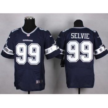 Nike Dallas Cowboys #99 George Selvie Blue Elite Jersey