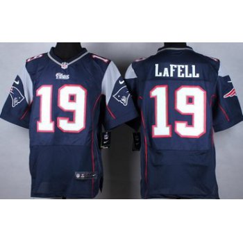 Nike New England Patriots #19 Brandon LaFell Blue Elite Jersey