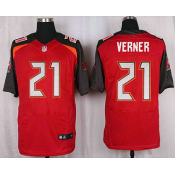 Men's Tampa Bay Buccaneers #21 Alterraun Verner Red Team Color NFL Nike Elite Jersey