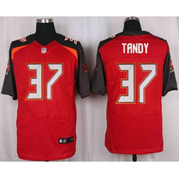 Men's Tampa Bay Buccaneers #37 Keith Tandy Red Team Color NFL Nike Elite Jersey