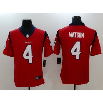 Men's Houston Texans #4 Deshaun Watson Red 2017 Vapor Untouchable Stitched NFL Nike Limited Jersey