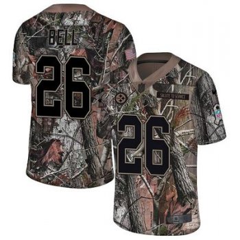 Nike Steelers #26 Le'Veon Bell Camo Men's Stitched NFL Limited Rush Realtree Jersey