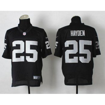 Nike v Raiders #25 D.J.Hayden Black Team Color Men's Stitched NFL Vapor Untouchable Limited Jersey