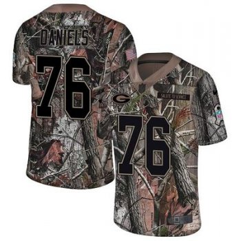 Nike Packers #76 Mike Daniels Camo Men's Stitched NFL Limited Rush Realtree Jersey