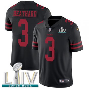 Nike 49ers #3 C.J. Beathard Black Super Bowl LIV 2020 Alternate Youth Stitched NFL Vapor Untouchable Limited Jersey