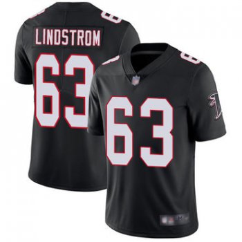 Falcons #63 Chris Lindstrom Black Alternate Men's Stitched Football Vapor Untouchable Limited Jersey