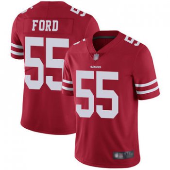 49ers #55 Dee Ford Red Team Color Men's Stitched Football Vapor Untouchable Limited Jersey
