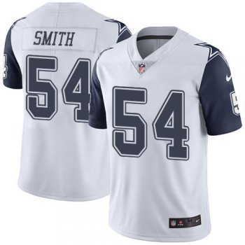 Cowboys #54 Jaylon Smith White Men's Stitched Football Limited Rush Jersey