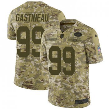 Jets #99 Mark Gastineau Camo Men's Stitched Football Limited 2018 Salute To Service Jersey