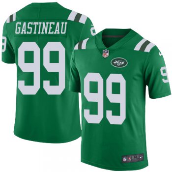 Jets #99 Mark Gastineau Green Men's Stitched Football Limited Rush Jersey