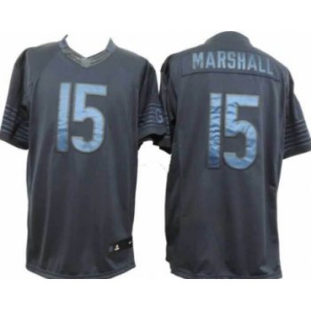 Nike Chicago Bears #15 Brandon Marshall Drenched Limited Blue Jersey