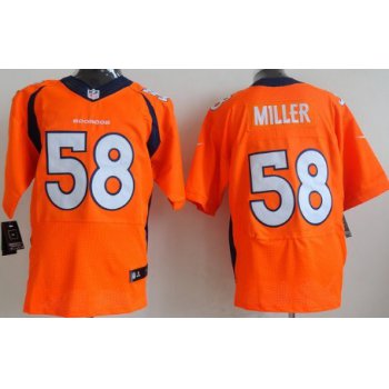 Nike Denver Broncos #58 Von Miller 2013 Orange Elite Jersey