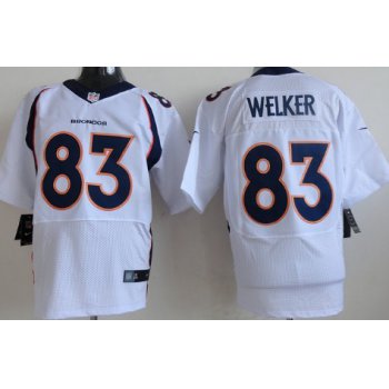 Nike Denver Broncos #83 Wes Welker 2013 White Elite Jersey