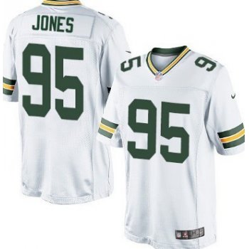 Nike Green Bay Packers #95 Datone Jones White Game Jersey