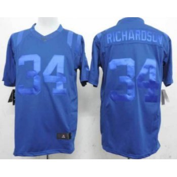 Nike Indianapolis Colts #34 Trent Richardson Drenched Limited Blue Jersey