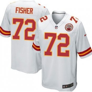 Nike Kansas City Chiefs #72 Eric Fisher White Limited Jersey