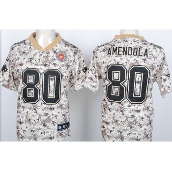 Nike New England Patriots #80 Danny Amendola 2013 USMC Camo Elite Jersey